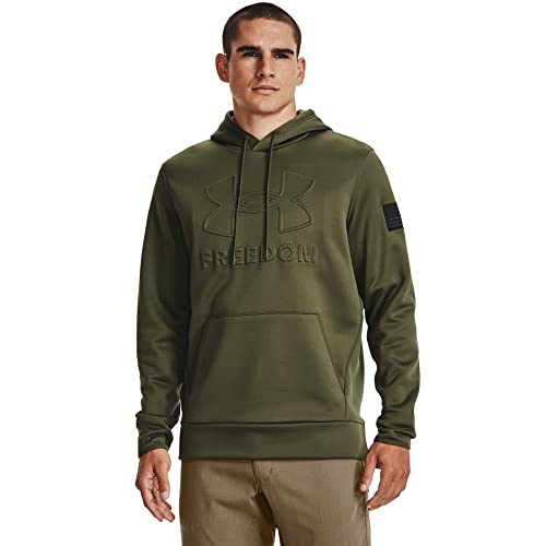 Under Armour Herren Freedom Emboss Hoodie Sweatshirt, (390) Marine Od Green/Marine Od Green, Medium von Under Armour