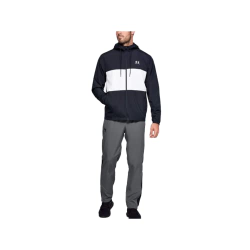 Under Armour Herren Gewebte Vital-Trainingshose Hose, Pitch Gray (012)/Weiß, Medium Tall von Under Armour