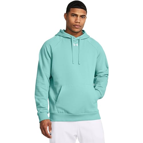 Under Armour Herren Hoodie Rival radial Turquoise-White L von Under Armour