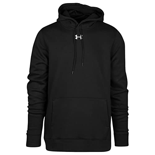 Under Armour Herren Hustle Fleece Hoodie, schwarz/weiß, 4X-Large von Under Armour