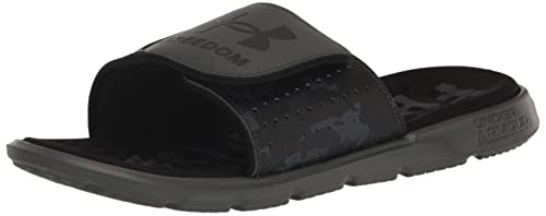 Under Armour Herren Ignite 7 Freedom Slide Sandale, (101) Tonh he grau/schwarz, 42.5 EU von Under Armour