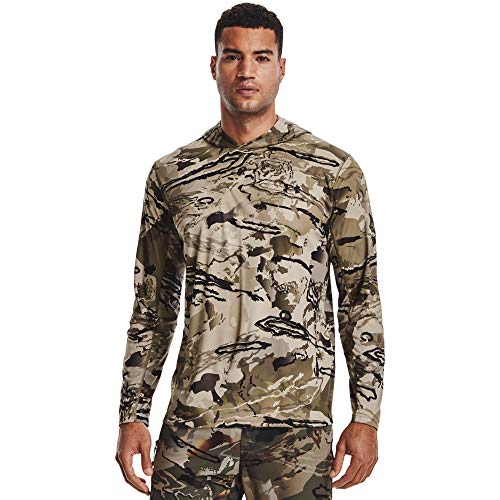 Under Armour Herren Iso-chill Brush Line Hoodie, UA Barren Camo (999)/Schwarz, L von Under Armour