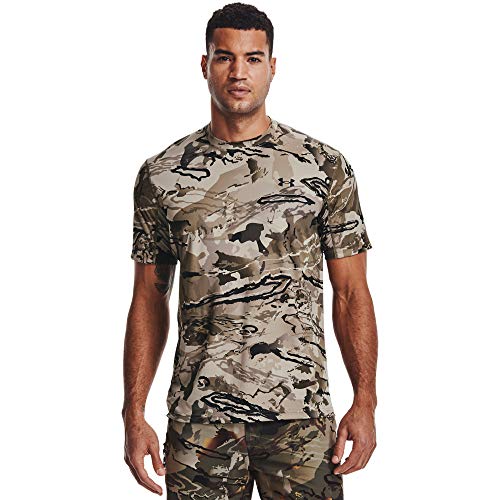 Under Armour Herren Iso-chill Brushline T-Shirt Ärmeln Kurze Ärmel, UA Barren Camo (999)/Schwarz, M von Under Armour