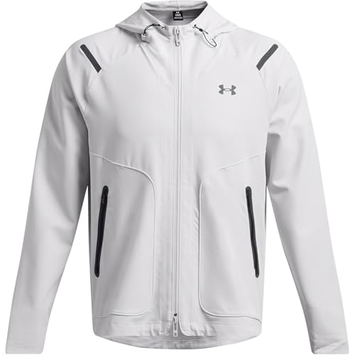 Under Armour Herren Kapuzenjacke UNSTOPPABLE LEFT CHEST JACKET hellgrau (206), S von Under Armour