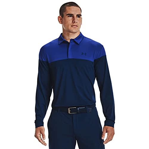 Under Armour Herren Langarm Playoff Neuheit Golf Poloshirt - Royal - M von Under Armour