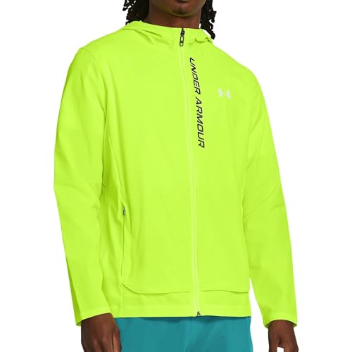 Under Armour Herren Laufjacke OUTRUN THE STORM high-vis yellow-black-reflective L von Under Armour