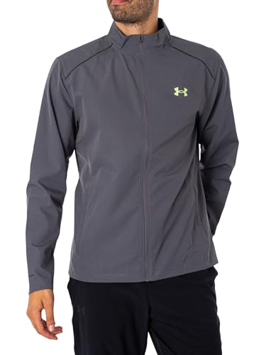 Under Armour Herren Launch Jacke, Grau, Grau, XL von Under Armour