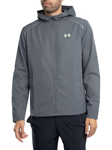 Under Armour Herren Launch Kapuzenjacke, Grau, M von Under Armour