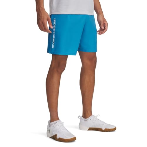 Under Armour Herren Men's UA Tech Woven Wordmark Shorts Hose, Ether Blue/White, XL von Under Armour