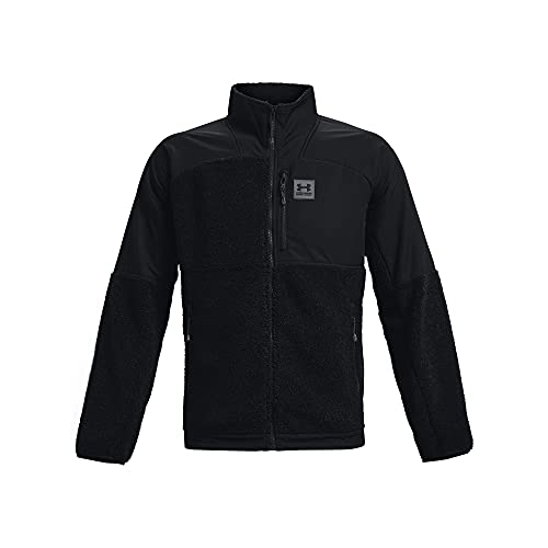Under Armour Herren Mission Boucle Swacket Jacke, Schwarz (001)/Pitch Grau, XXL von Under Armour