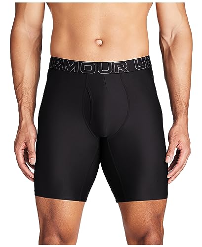 Under Armour Herren Multipack Performance Tech Boxerjock Slip, 22,9 cm Innennaht, ganztägiger Komfort und weich, Black Solid - Core 3er-Pack, Small von Under Armour