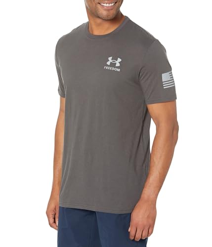 Under Armour Herren New Freedom Banner T-Shirt, (010) Jet Grey/Steel, 3X-Groß von Under Armour