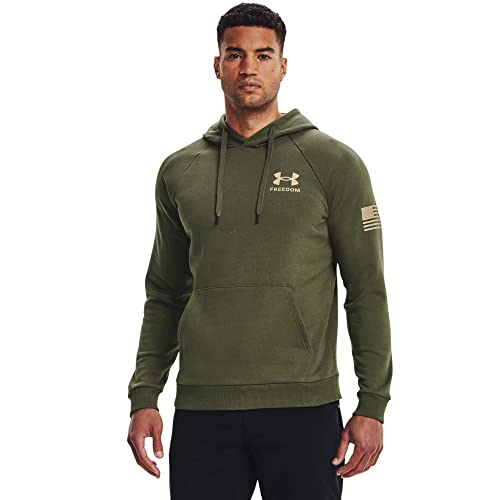 Under Armour Herren New Freedom Flag Hoodie Hemd, Marine Od Green (390) / Desert Sand, 3X-Large von Under Armour