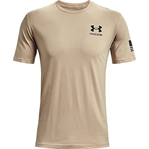 Under Armour Herren New Freedom Flag T-Shirt Hemd, Desert Sand (290)/Schwarz, 3X-Large von Under Armour