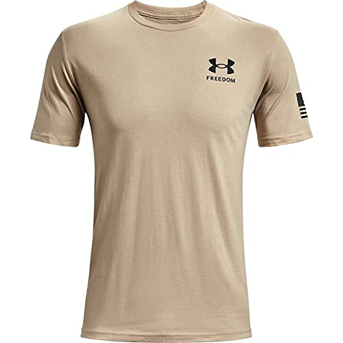 Under Armour Herren New Freedom Flag T-Shirt Hemd, Desert Sand (290)/Schwarz, XX-Large von Under Armour
