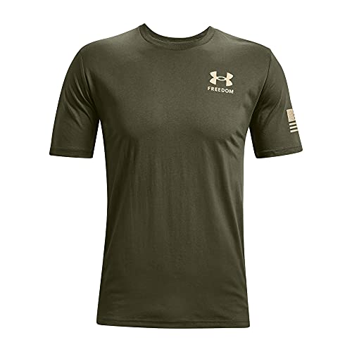Under Armour Herren New Freedom Flag T-Shirt Hemd, Marine Od Green (390)/Schwarz, XS von Under Armour