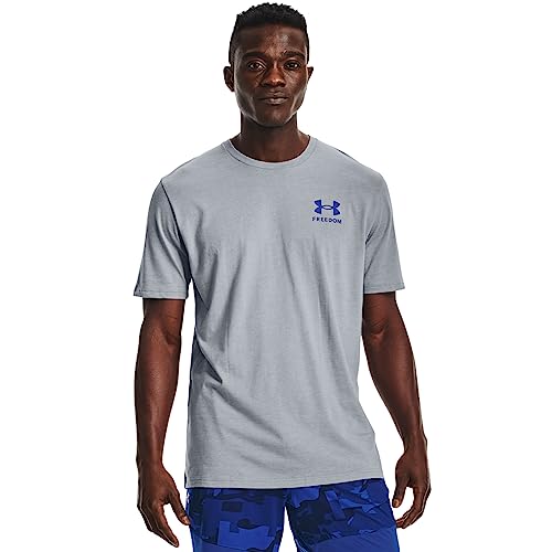 Under Armour Herren New Freedom Flag T-Shirt Hemd, Steel Medium Heather (036)/Royal, 3X-Large von Under Armour