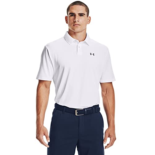 Under Armour Herren Performance 2.0 Golf Polo Poloshirt, Weiß (100)/Schwarz, L von Under Armour