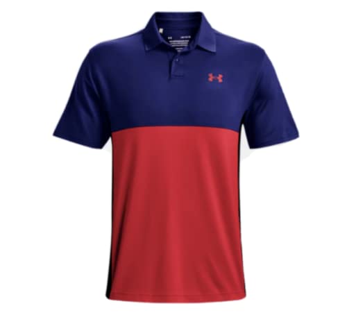 Under Armour Herren Performance Blocked 2.0 Golf Polo, Rush Red 820, XL von Under Armour