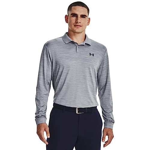 Under Armour Herren Performance Polo 3.0 Langarm, (035) Steel Light Heather/Pitch Gray, XX-Large von Under Armour