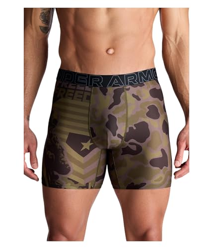 Under Armour Herren Performance Tech Mesh Graphic Boxershorts 15,2 cm, Marine Od Green, XX-Large von Under Armour