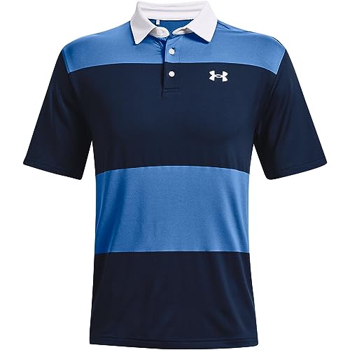 Under Armour Herren Playoff 2.0 Golf Polo Golfshirt, Victory Blue (479)/Rush Red Tönung, Small von Under Armour