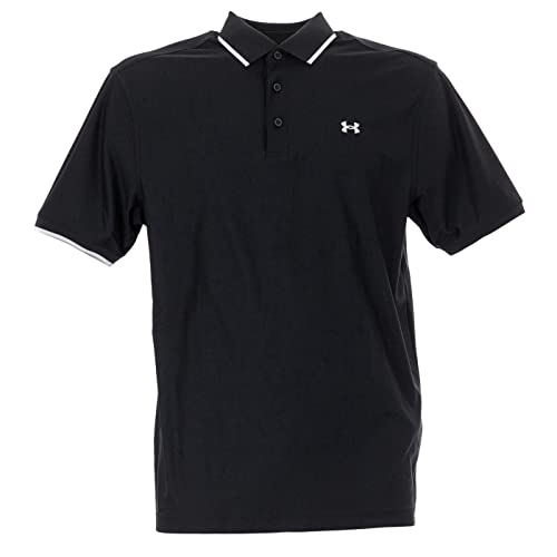 Under Armour Herren Playoff Pique Quick Dry Golf-Polo-Hemd - Schwarz - S von Under Armour