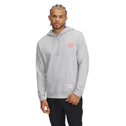 Under Armour Herren Project Rock Red One North Pole Training Club Hoodie, (012) Mod Gray Medium Heather / White, X-Large von Under Armour