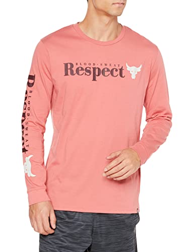 Under Armour - Herren Project Rock Respect Langarm, Rosa Rose, L von Under Armour