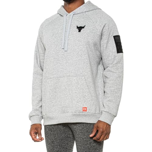 Under Armour Herren Project Rock USA Camo Loose Fit Pullover Hoodie Sweatshirt, Mod Gray Light Heather, Medium Under Armour Herren Project Rock USA Camo Loose Fit Pullover Hoodie Sweatshirt, Mod Gray Light Heather, Medium von Under Armour