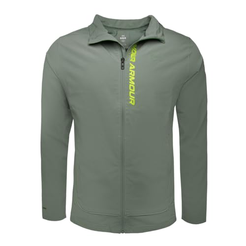 Under Armour Herren Outrun The Storm Jacket Laufbekleidung Laufjacke Green/Silica Green - Grün L von Under Armour