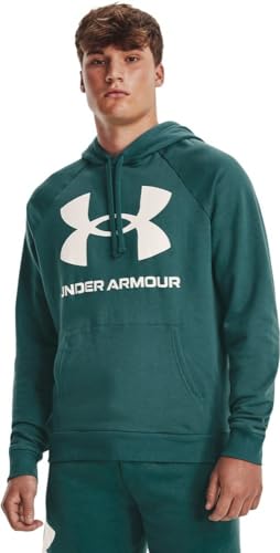 Under Armour Herren Rival Fleece Fitted Hoodie, (722) Coastal Teal / Onyx White, 1357092 von Under Armour