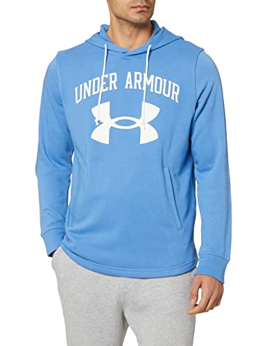 Under Armour Herren Rival Terry Big Logo Hoodie Kapuzen Sweatshirt, River (488) / Onyx White, L EU von Under Armour