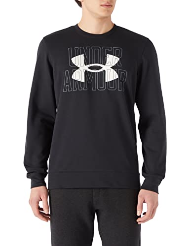 Under Armour Herren Rivale Feuchtigkeit Dochting Crew Pullover - Schwarz - XL von Under Armour