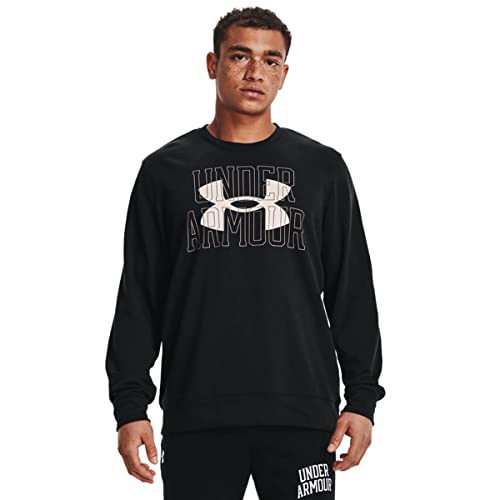 Under Armour Herren UA Rival Terry Logo Crew Hooded Sweatshirt, Black (001), XL von Under Armour