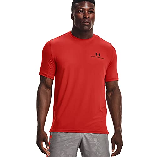 Under Armour Herren Rush Energy Dochting Kurzarm T-Shirt - Radiant Rot - XL von Under Armour