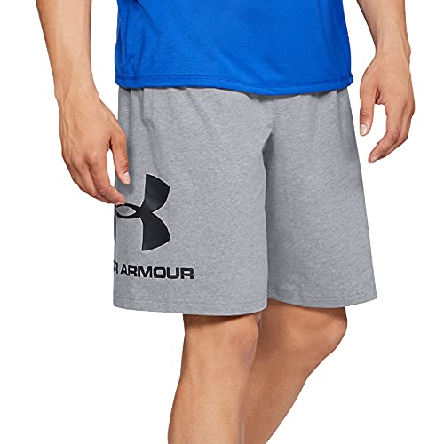 Under Armour AllSeasonGear Sportstyle Graphic Trainingsshort Herren grau/schwarz, MD (Medium), 1329300, Steel Light Heather / Black von Under Armour