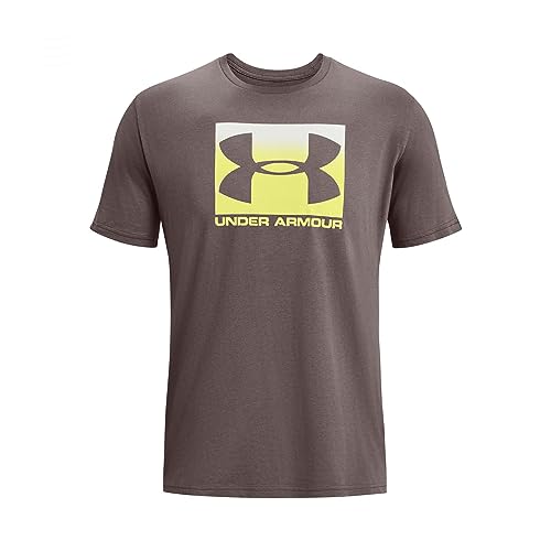 Under Armour Herren Sportstyle Logo Kurzarm T-Shirt, (057) Ash Taupe / Weiß / Limettengelb, M von Under Armour