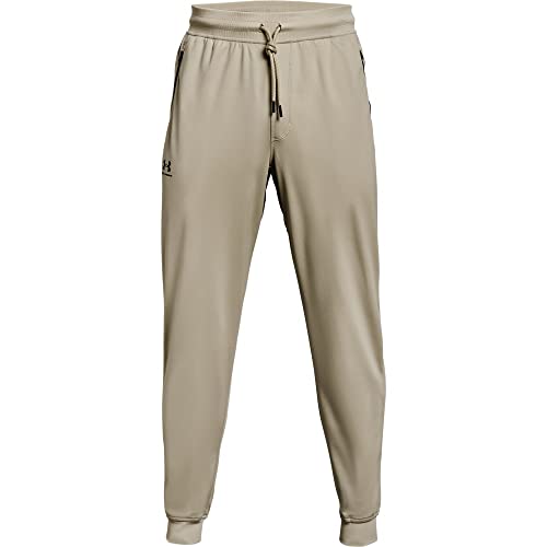 Under Armour Herren Sportstyle Trikot-Jogginghose Hose, Khaki Base (289)/Schwarz, 3X-Large Hoch von Under Armour