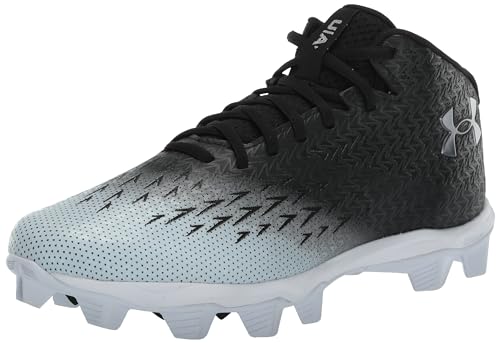 Under Armour Herren Spotlight Franchise Rm 4.0 Fußballschuh, (001) Schwarz/Weiß/Metallic Gun Metal, 42.5 EU von Under Armour