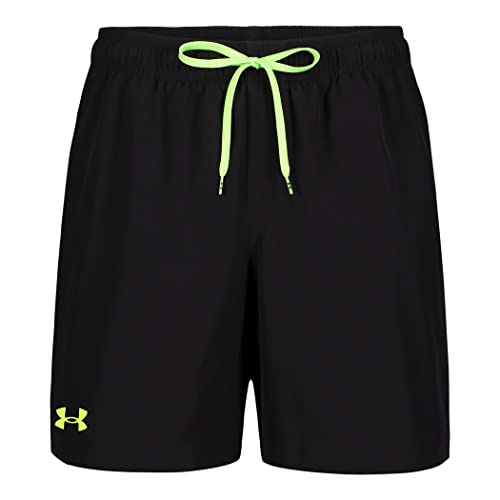 Under Armour Herren Standard Kompression Gef ttert Volley, Badehose, Shorts mit Kordelzugverschluss & elastischem Bund, Schwarze Neo Handfl che, L von Under Armour