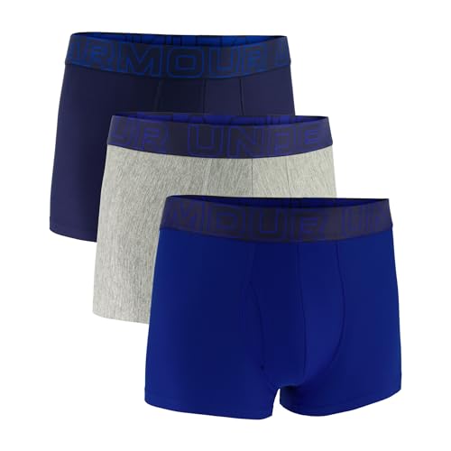Under Armour Herren Standard Performance Tech 7,6 cm Boxerjock Multipack, Royal Heather - Core 3er-Pack, Large von Under Armour