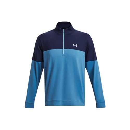 Under Armour Herren Storm Midlayer Half Zip, (466) Cosmic Blue / Midnight Navy / Blizzard, XXL von Under Armour