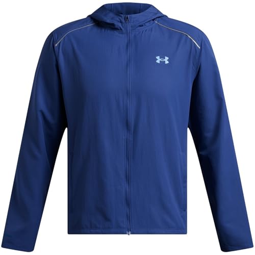 Under Armour Herren Storm Run Hooded Jacket Laufbekleidung Laufjacke Tech Blue - Blau S von Under Armour