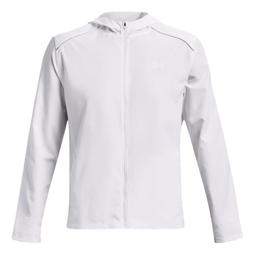 Under Armour Herren Storm Run Hooded Jacket Laufbekleidung Laufjacke White - Weiß L von Under Armour