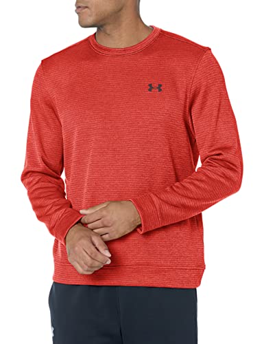 Under Armour Herren Storm Sweater-Fleece-Pullover, langärmlig, Rundhalsausschnitt Sweatshirt, (610) Stadion Rot/Schwarz, L von Under Armour