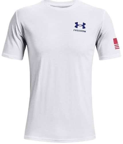 Under Armour Herren New Freedom Flag T-Shirt, Weiß (100)/Royal, XX-Large von Under Armour