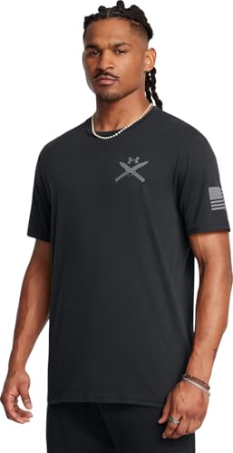 Under Armour - Herren-T-Shirt mit Freedom Tac-Logo, Schwarz (001), L von Under Armour
