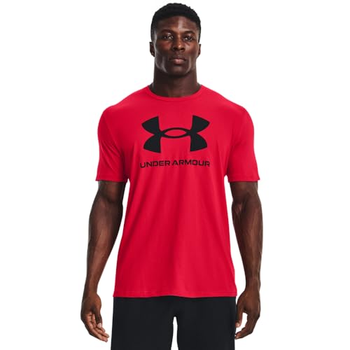 Under Armour Sportstyle Herren T-Shirt mit Logo, kurzärmelig, (600) rot/schwarz, XX-Large von Under Armour