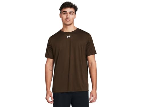 Under Armour Herren Team Tech Loose Cardinal Kurzarm Shirt, Cleveland Braun-weiß, 3X-Groß von Under Armour